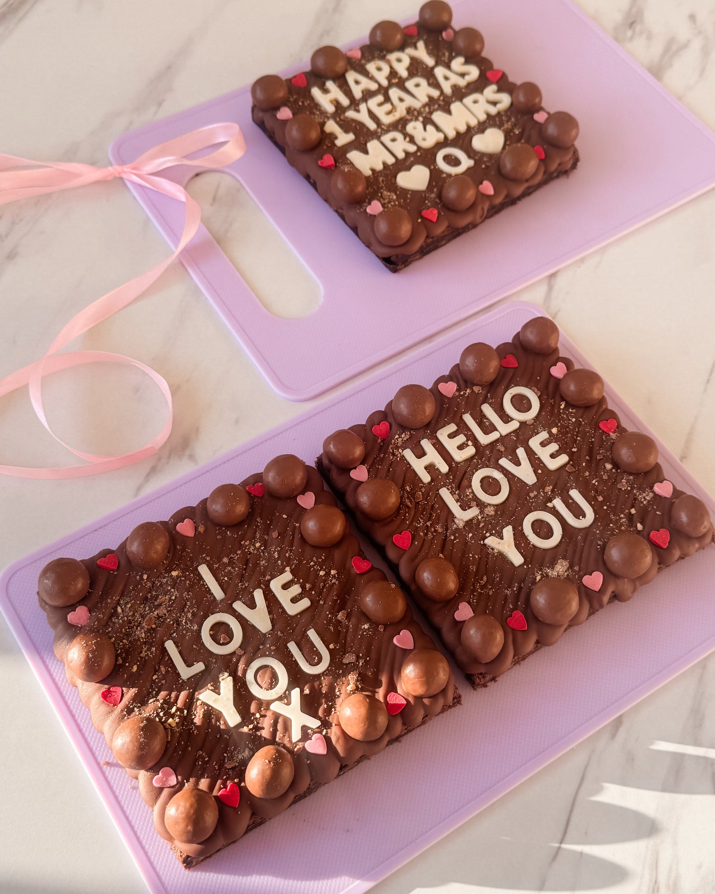 The Personalised brownie slab