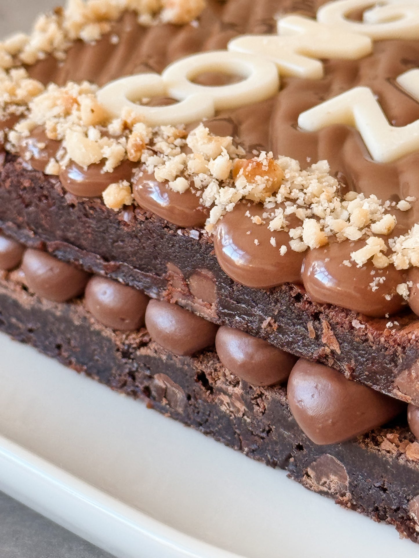 The Personalised Brownie Cake