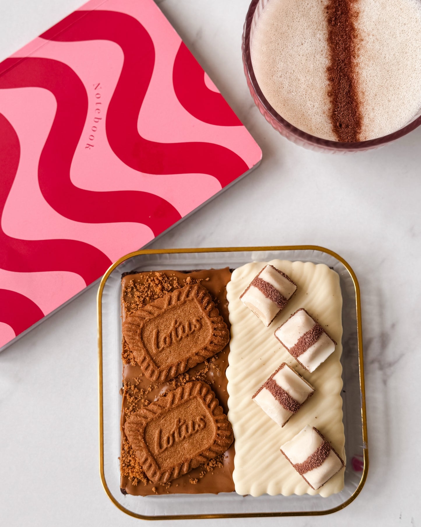 Half n Half brownie slab