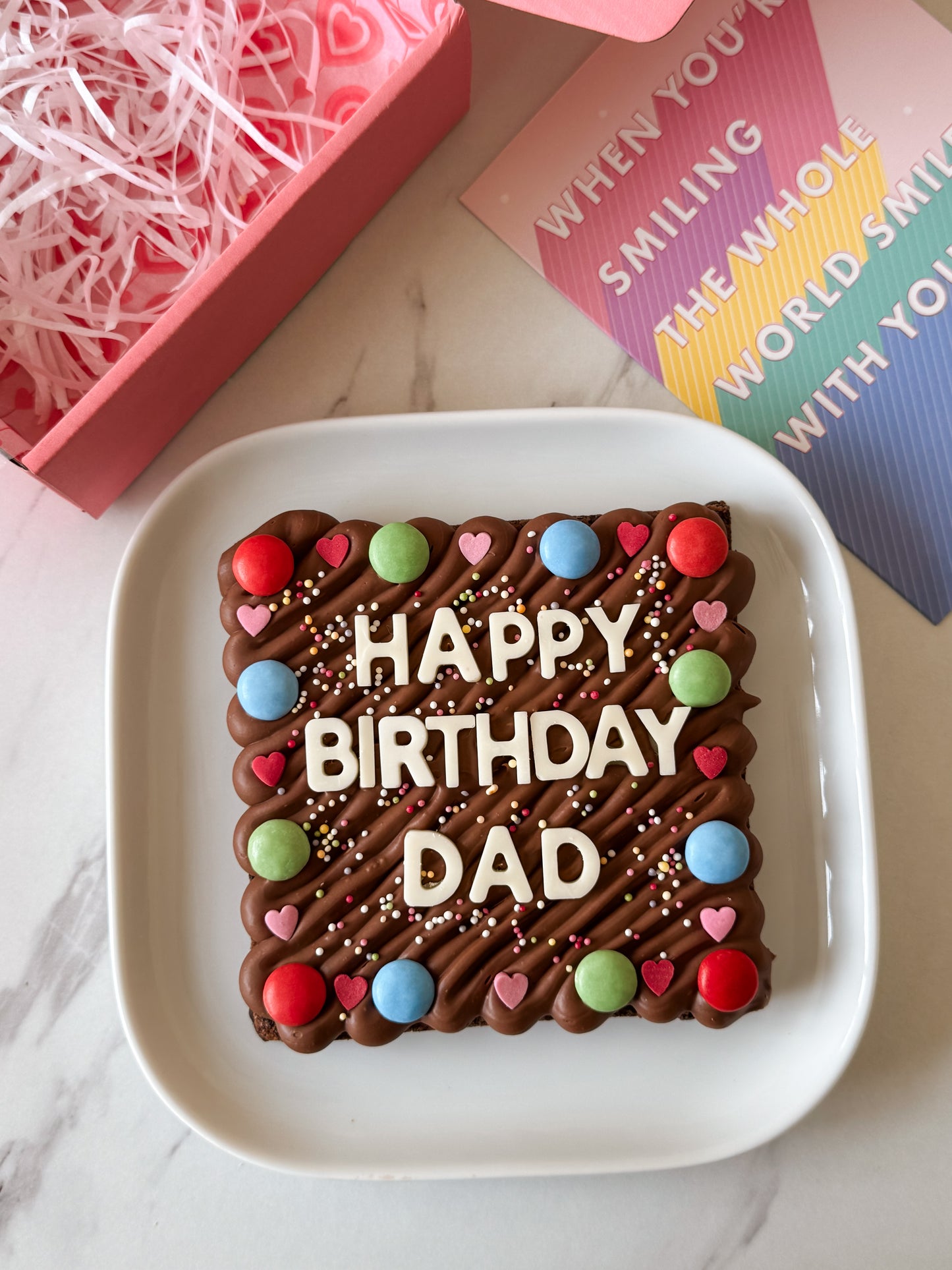 The Personalised brownie slab