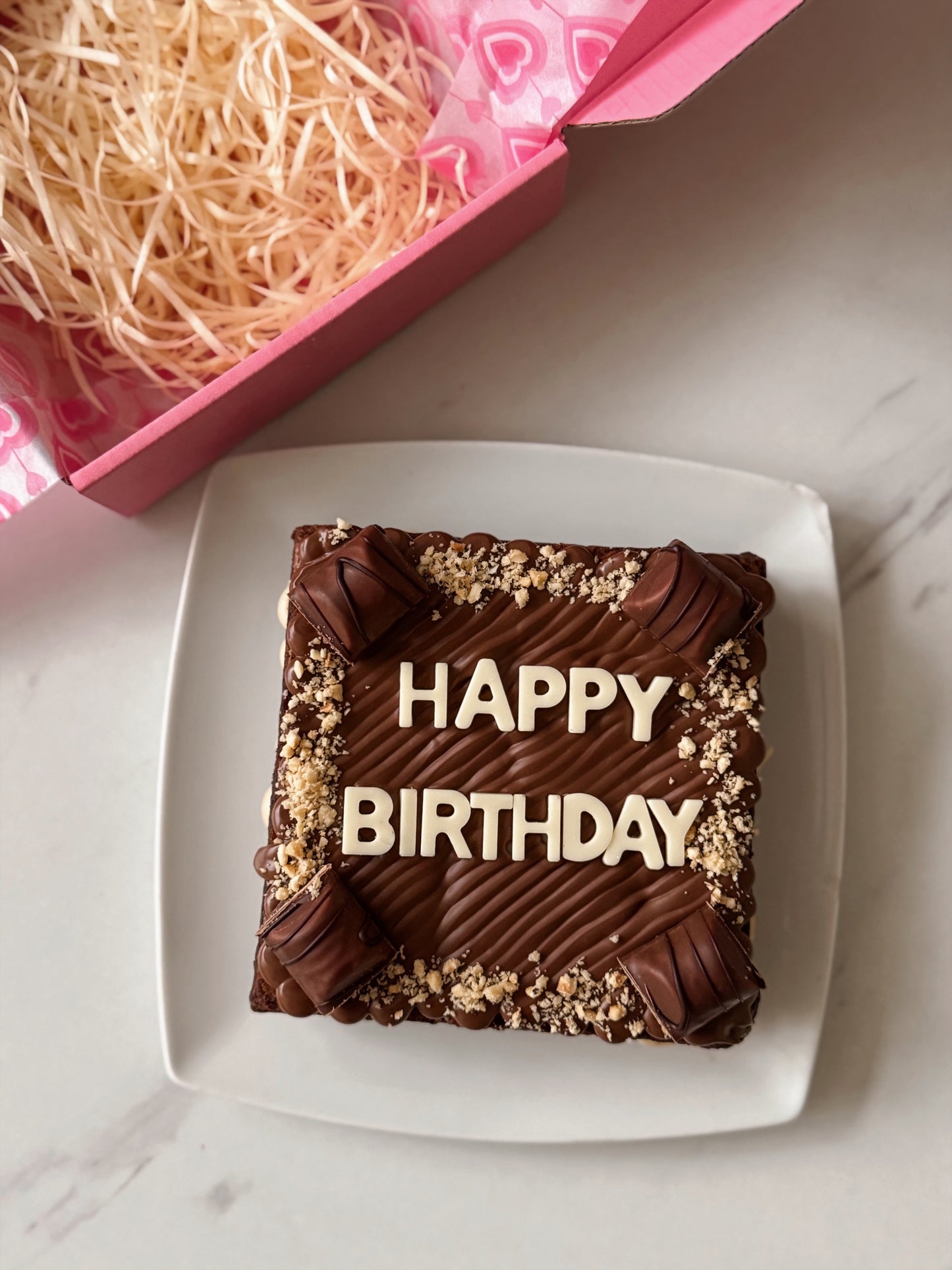 The Personalised Bueno Brownie Cake