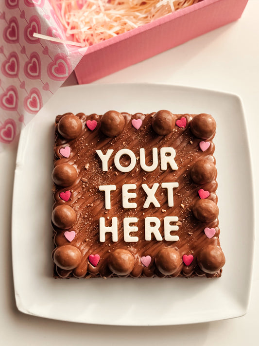 The Personalised brownie slab