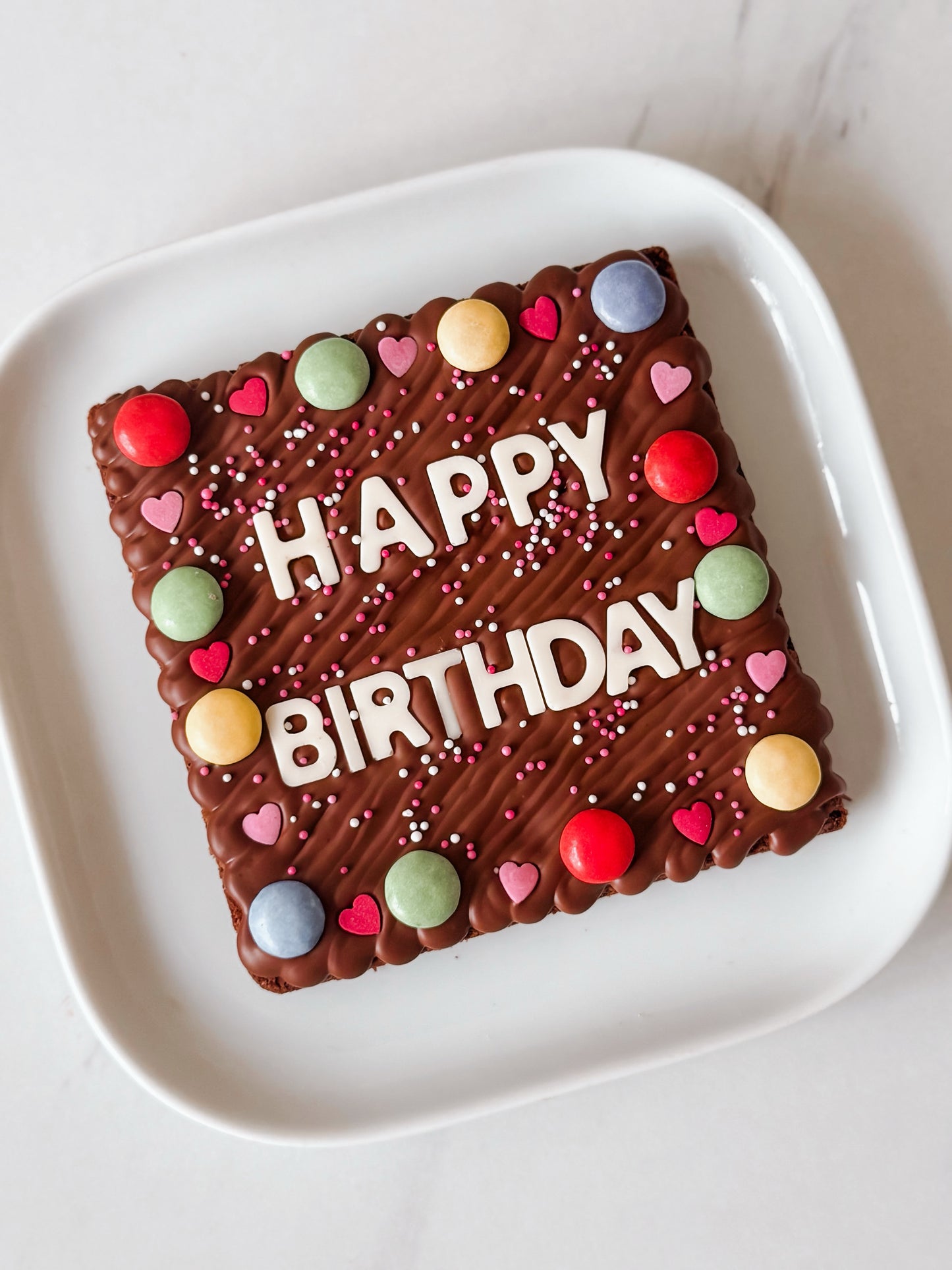 The Personalised brownie slab