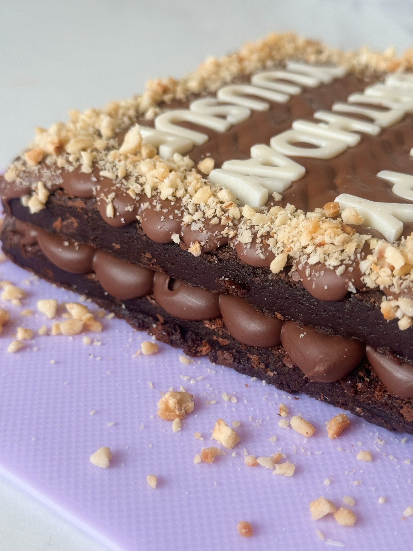 The Personalised Brownie Cake