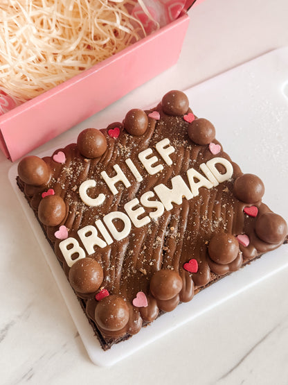 The Personalised brownie slab