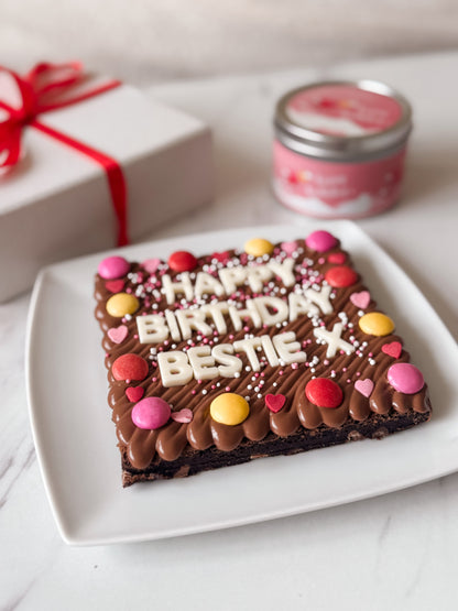 The Personalised brownie slab