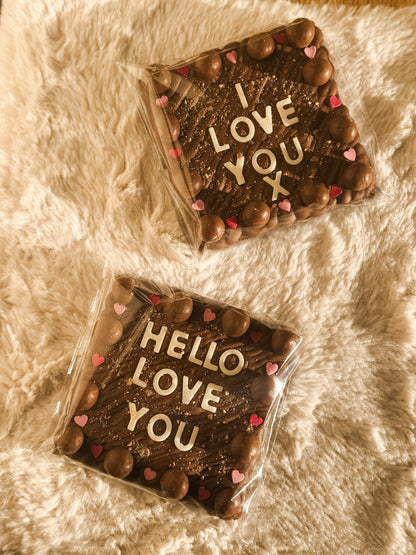 The Personalised brownie slab