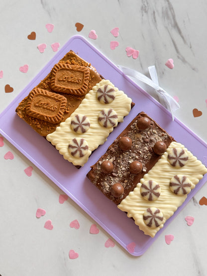 Half n Half brownie slab