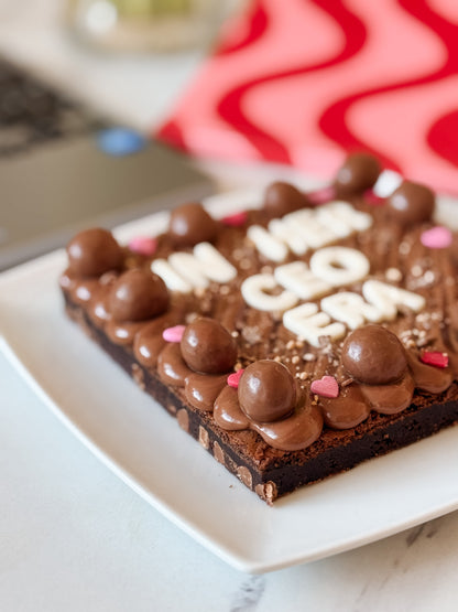 The Personalised brownie slab