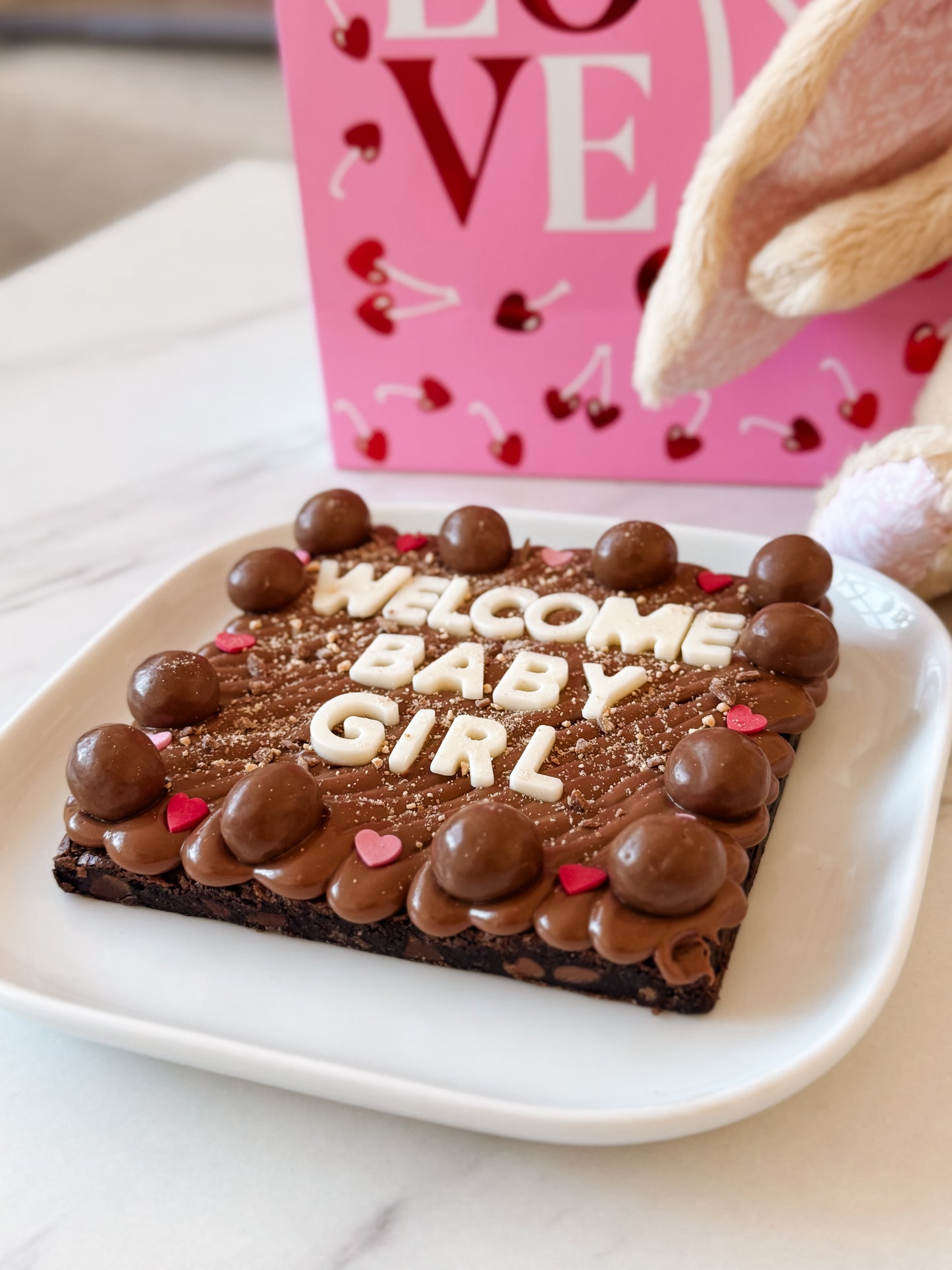 The Personalised brownie slab